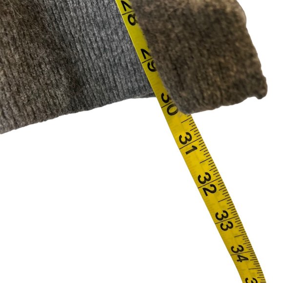 Madewell Walker Grey Merino Wool Alpaca Blend Open Front Cardigan Medium - Picture 6 of 8